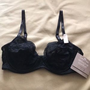 Calvin Klein black underwire bra size 30C NWT